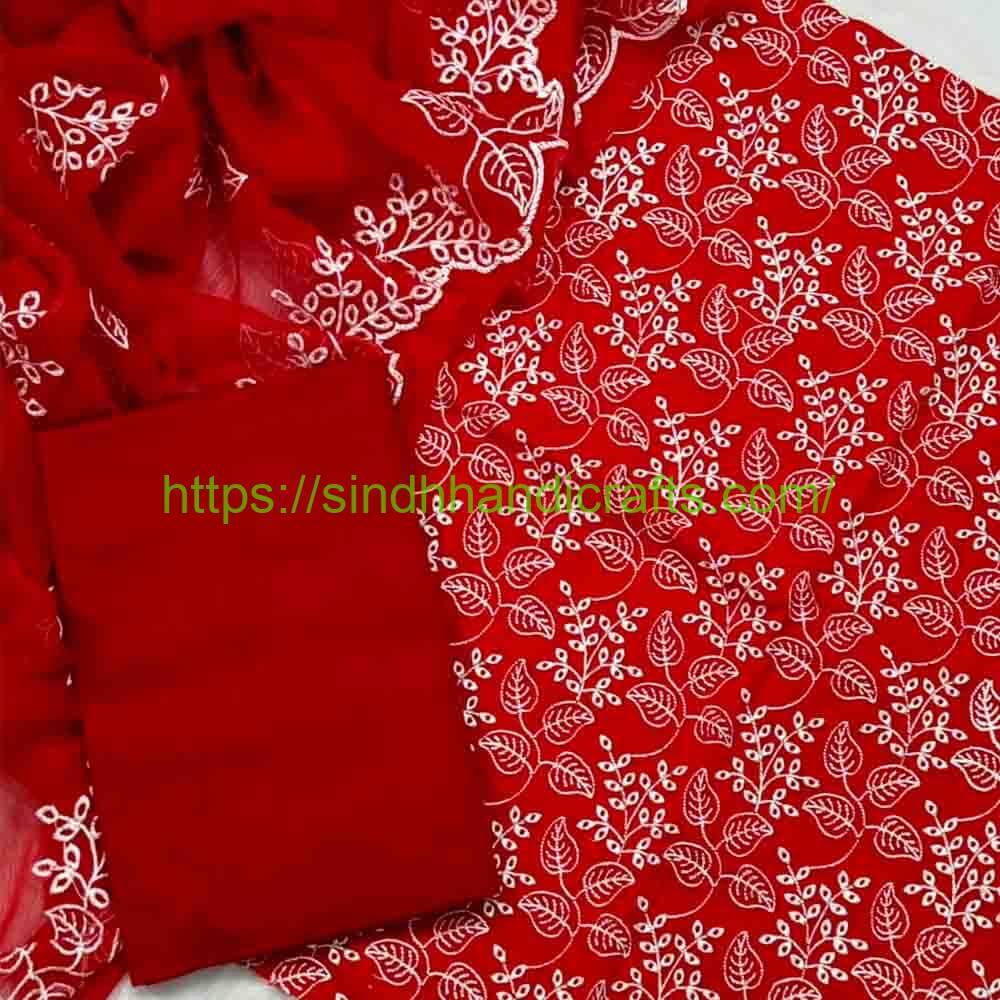 3 Piece Embroidered Dress for Women 36 Modern Jaal Dress for Women