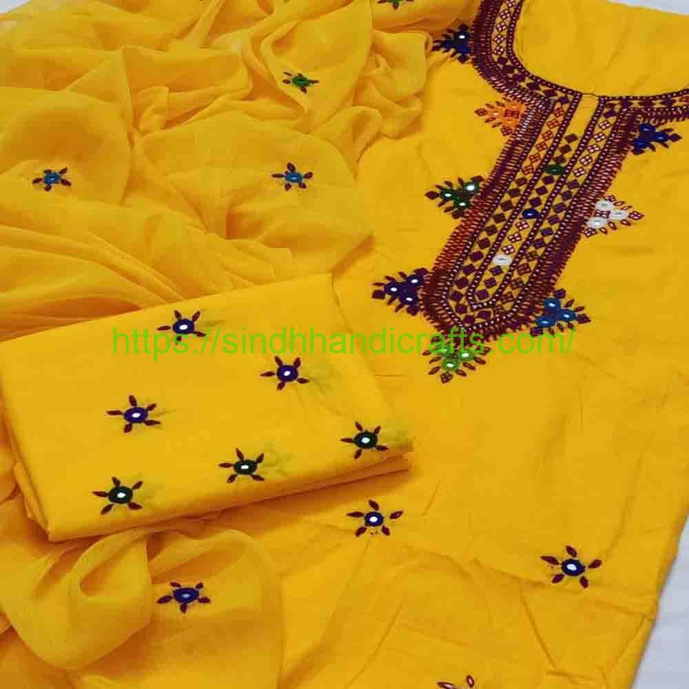 3pc Hand Embroidered Balochi Dress 9 Fancy Balochi Dress for Women
