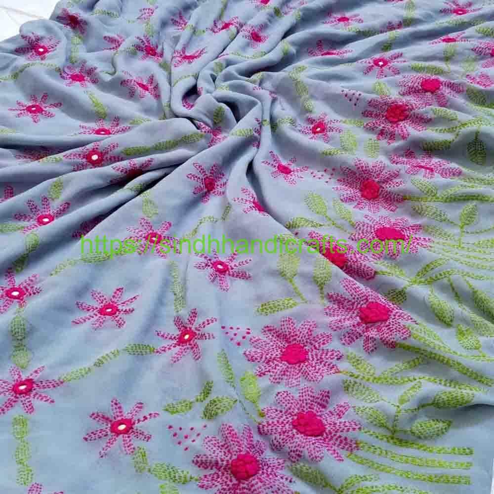Premium Hand Embroidered Chadar 5a Sindhi Hand Embroidery Chadar for Ladies