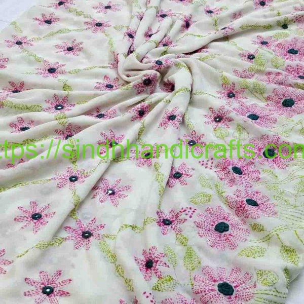 Unique Hand Embroidery Work Chadar for Ladies