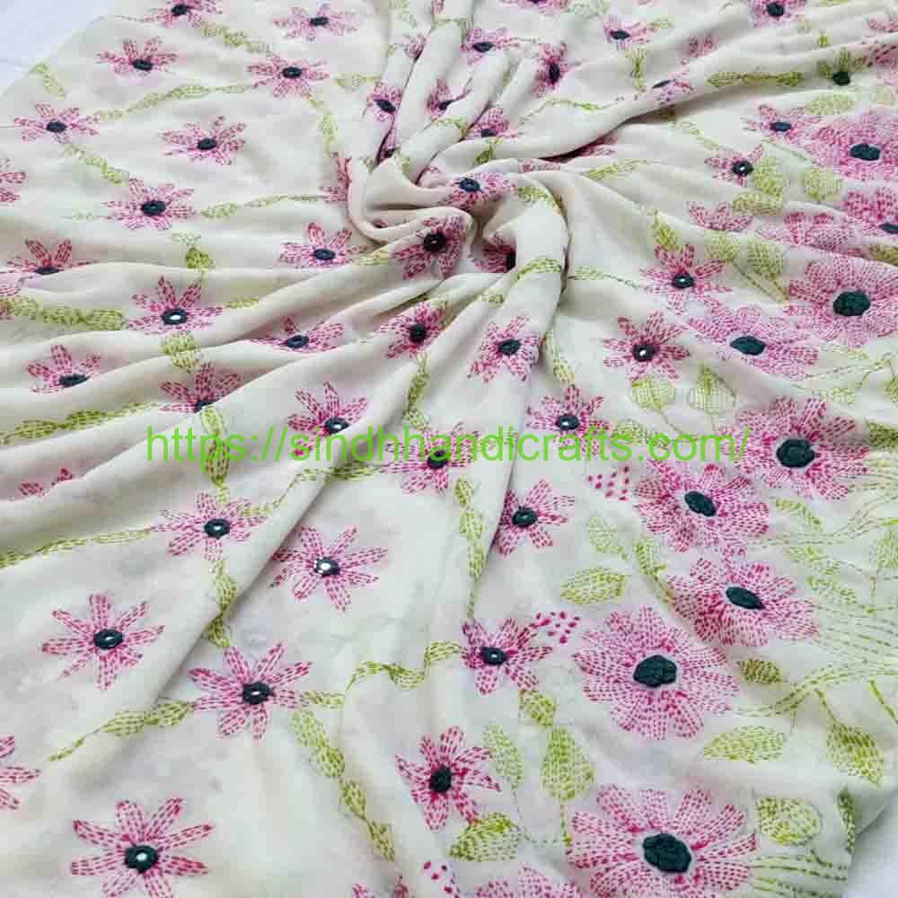 Premium Hand Embroidered Chadar 6a Unique Hand Embroidery Work Chadar for Ladies