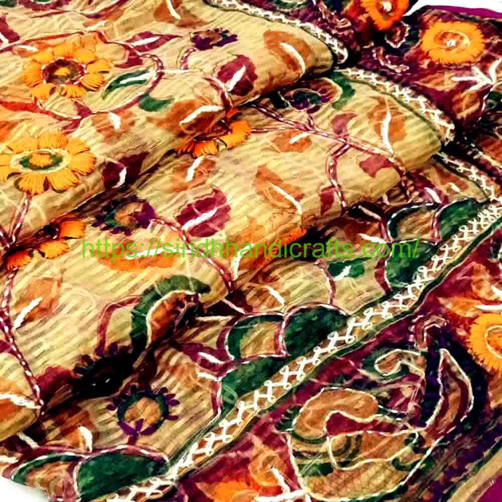 Indian Organza Dupatta Border 21a Awesome Handmade Organza Dupatta