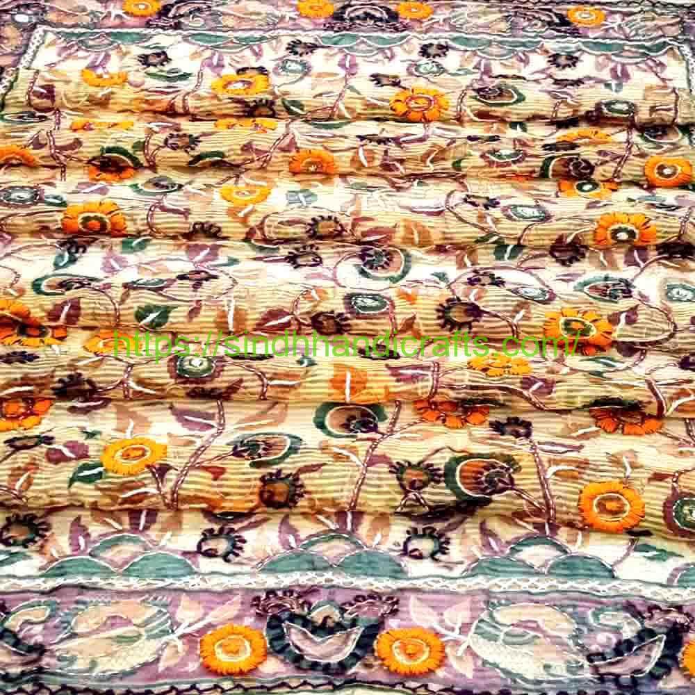 Indian Organza Dupatta Border 21b 1 Awesome Handmade Organza Dupatta