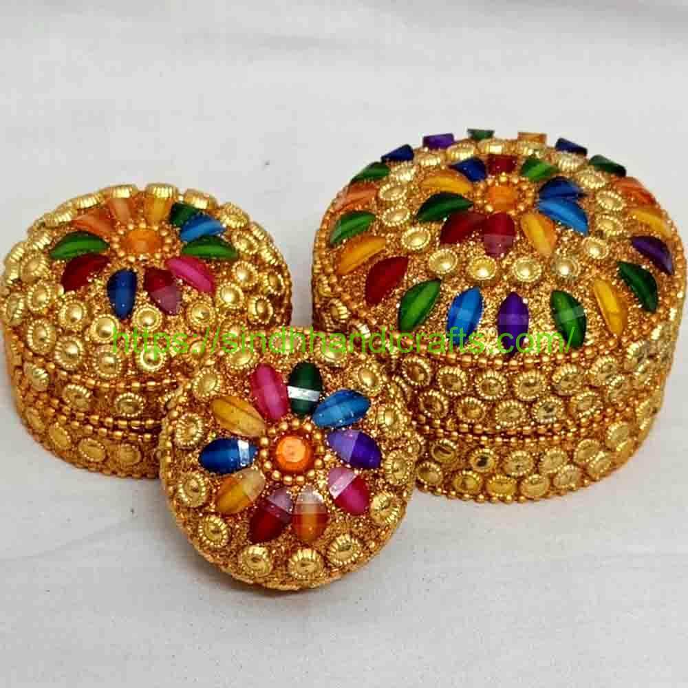 Pearl Beaded Jewel Case 6a Handcrafted Fancy Jewellery Box Pakistan