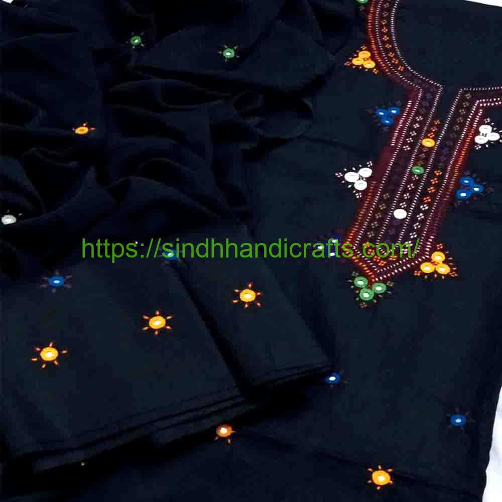 3pc Hand Embroidered Balochi Dress 10 Fascinating Balochi Embroidery Suit for Women