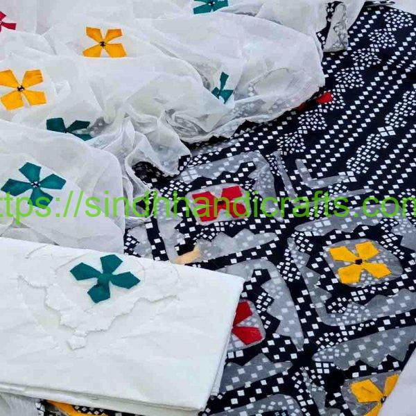 Stylish Applic Suit Design for Women