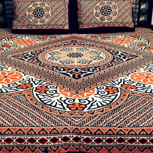 Lovely Block Print Bed Sheet Design