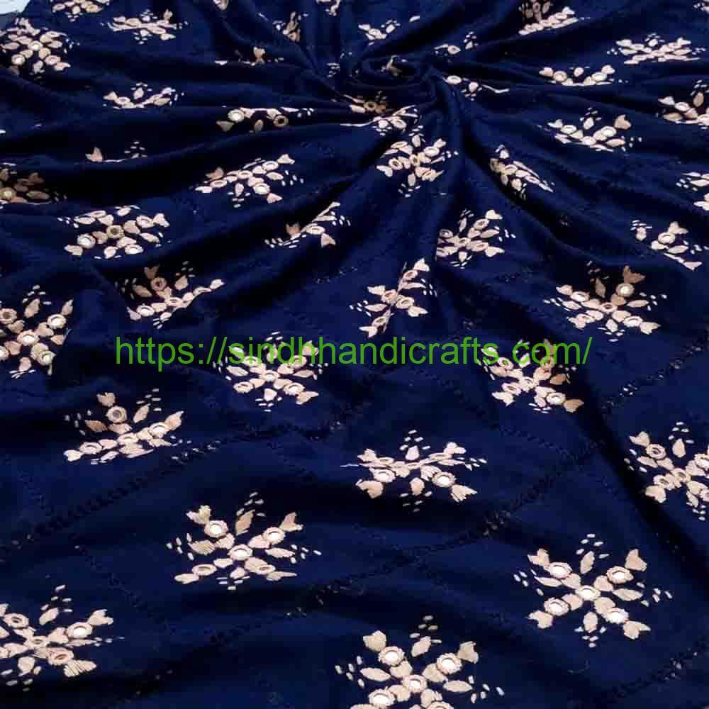 Hand Embroidered Chadar 83a Graceful Handmade Cut Work Chadar for Women