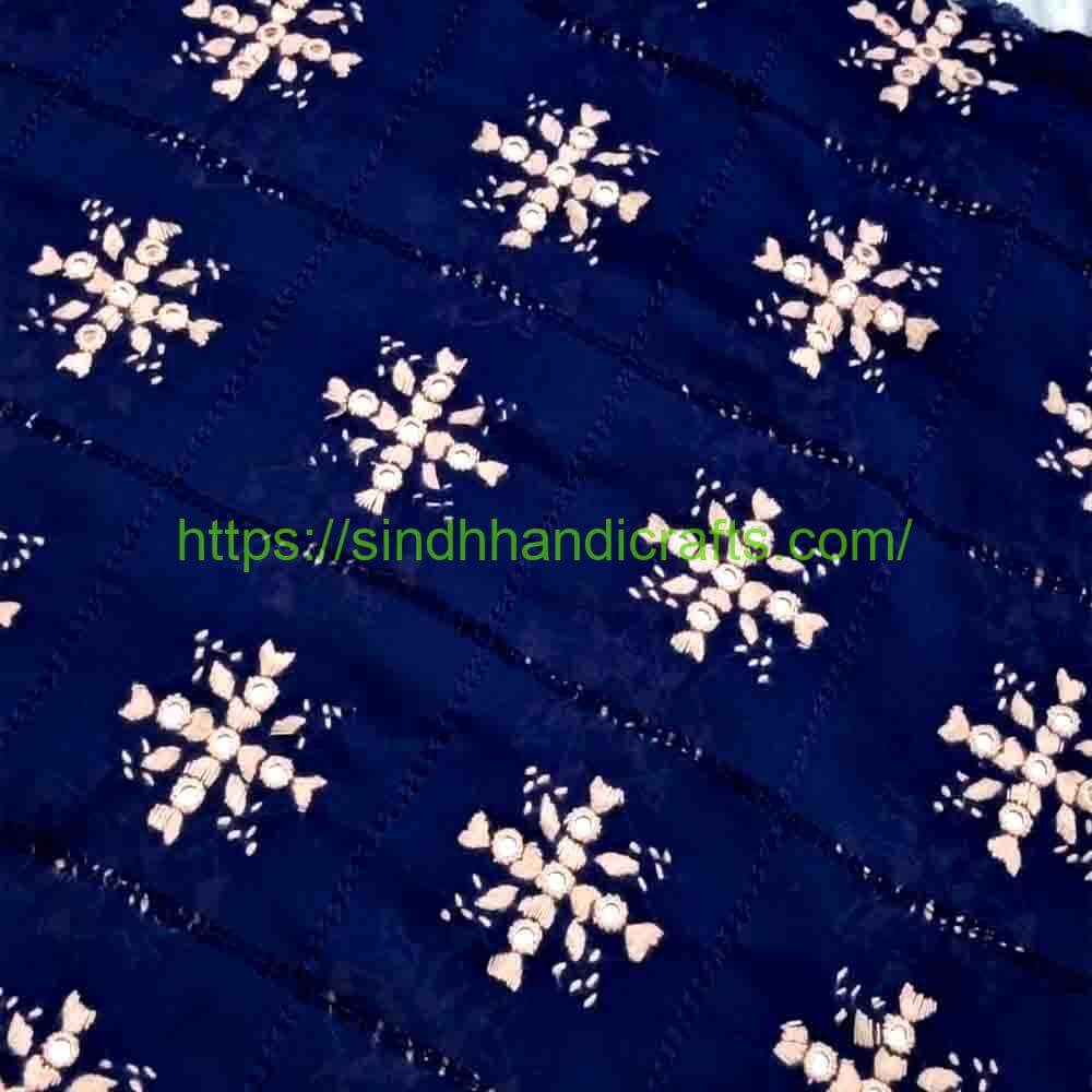 Hand Embroidered Chadar 83b Graceful Handmade Cut Work Chadar for Women