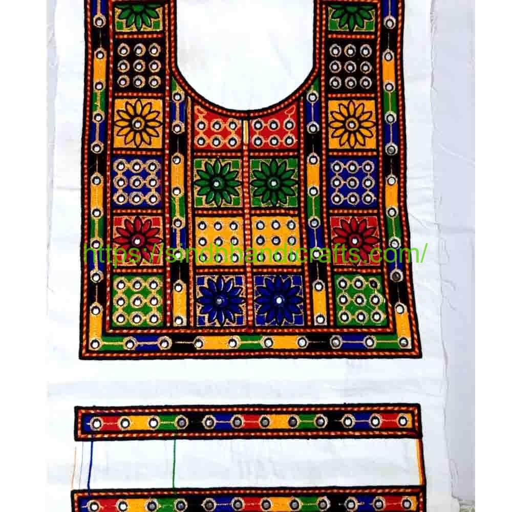 Neck Design Large 22 Sindhi Square Neck Designs with Cuff set
