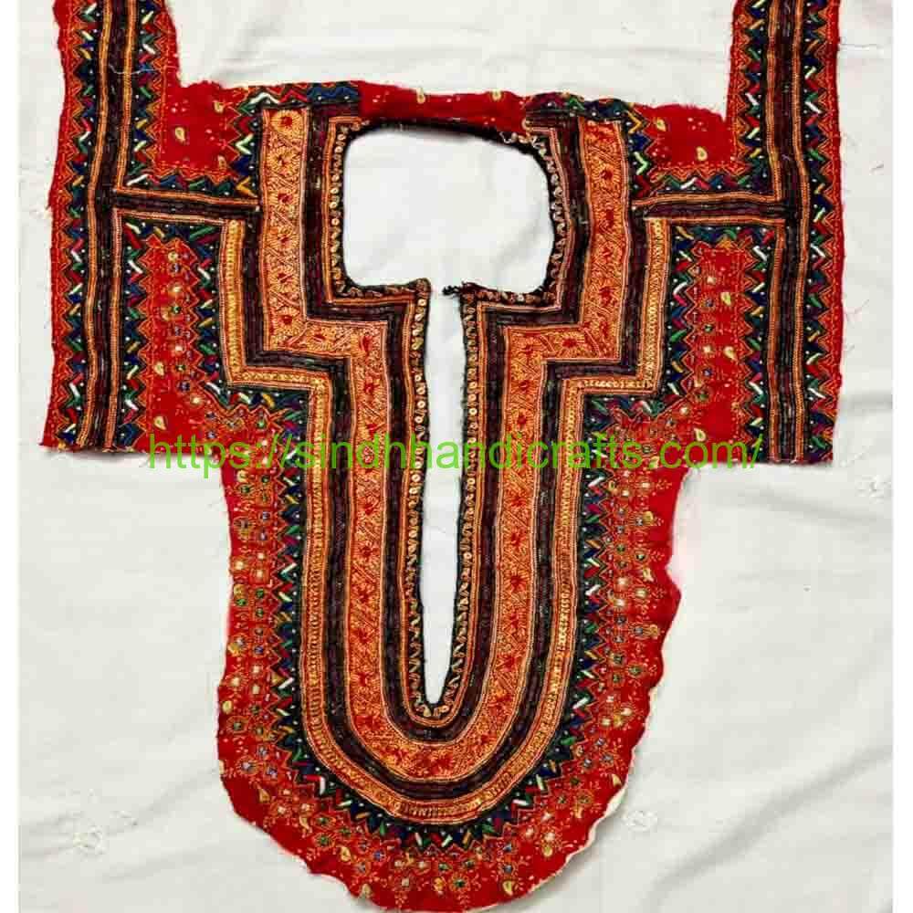 Sindhi Balochi Neck Design 5 Lovely Embroidered Shirt Neck Design