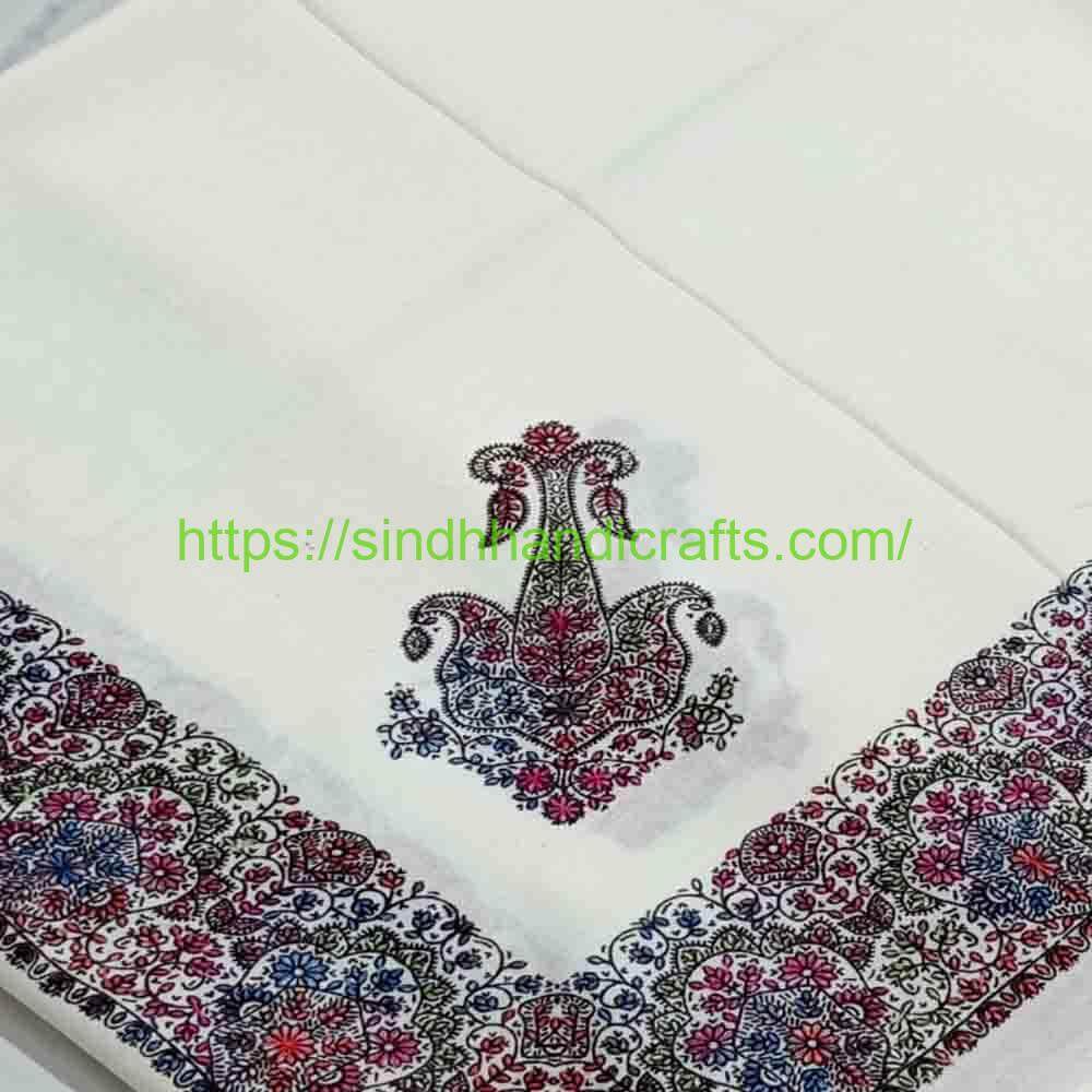Pashmina Shawl 16b Classic White Pashmina Shawl for Women