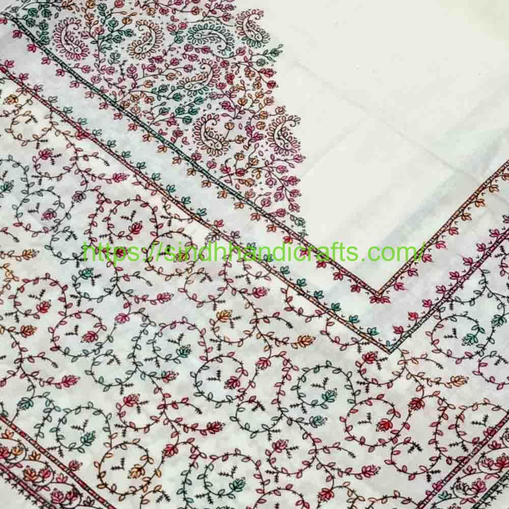 Pashmina Shawl 24a Unique Hand Embroidered Shawl For Women