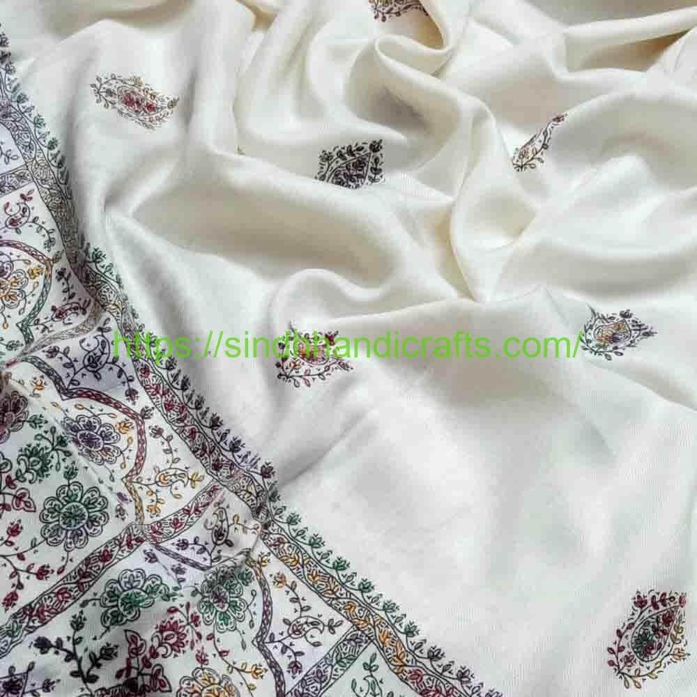 Pashmina Shawl 2a Classic White Pashmina Shawl for Women