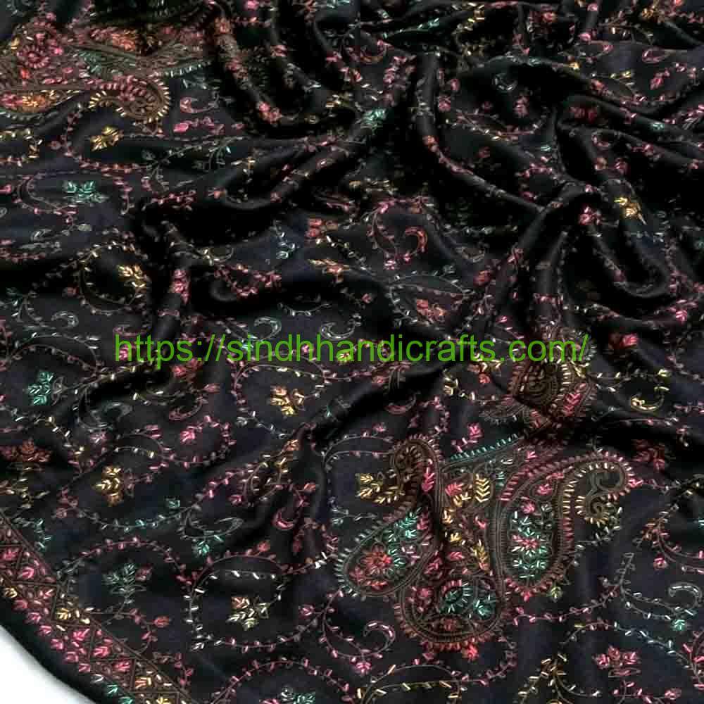 Pashmina Shawl 4a Elegant Hand Embroidered Shawl for Women