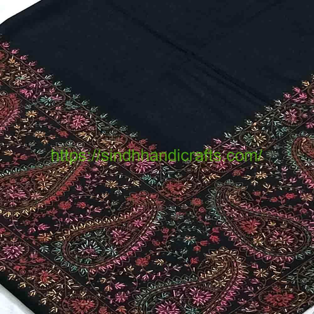 Pashmina Shawl 7b Black Pashmina Shawl for Women