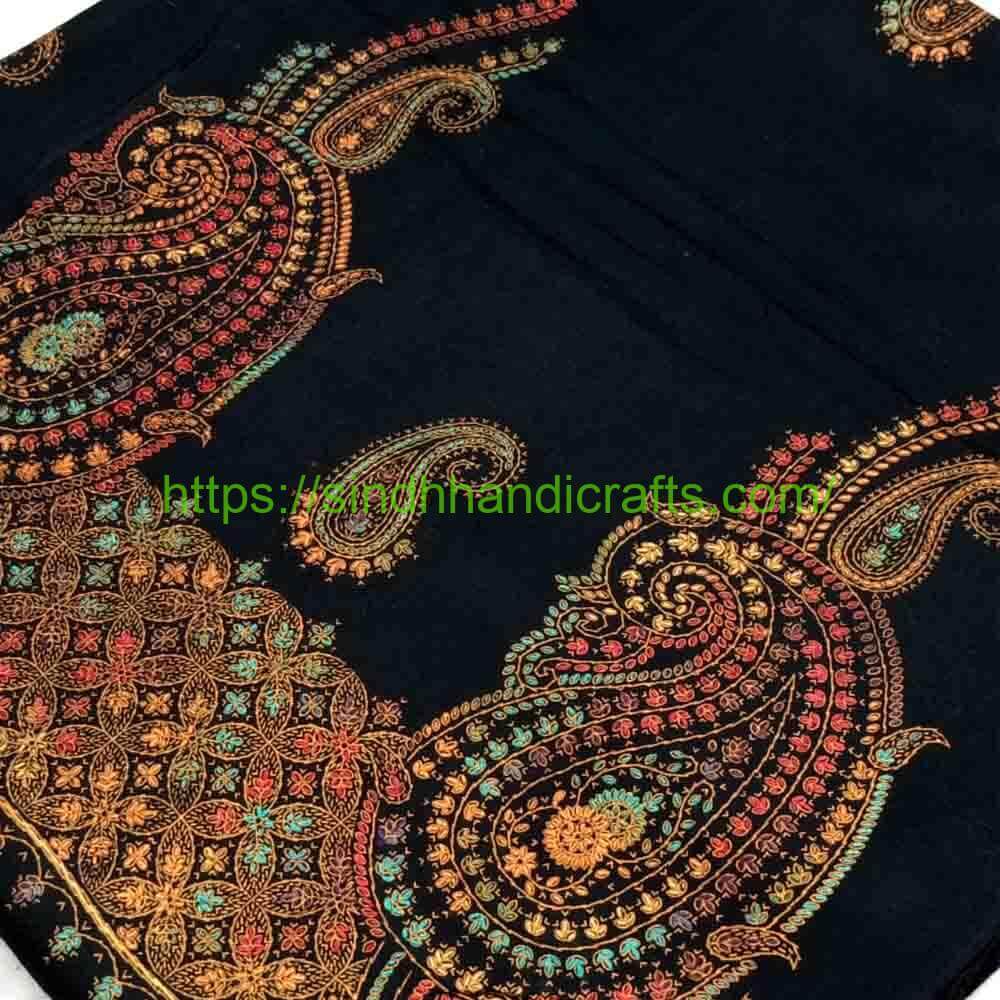 Pashmina Shawl 15b Dazzling Black Shawl For Women