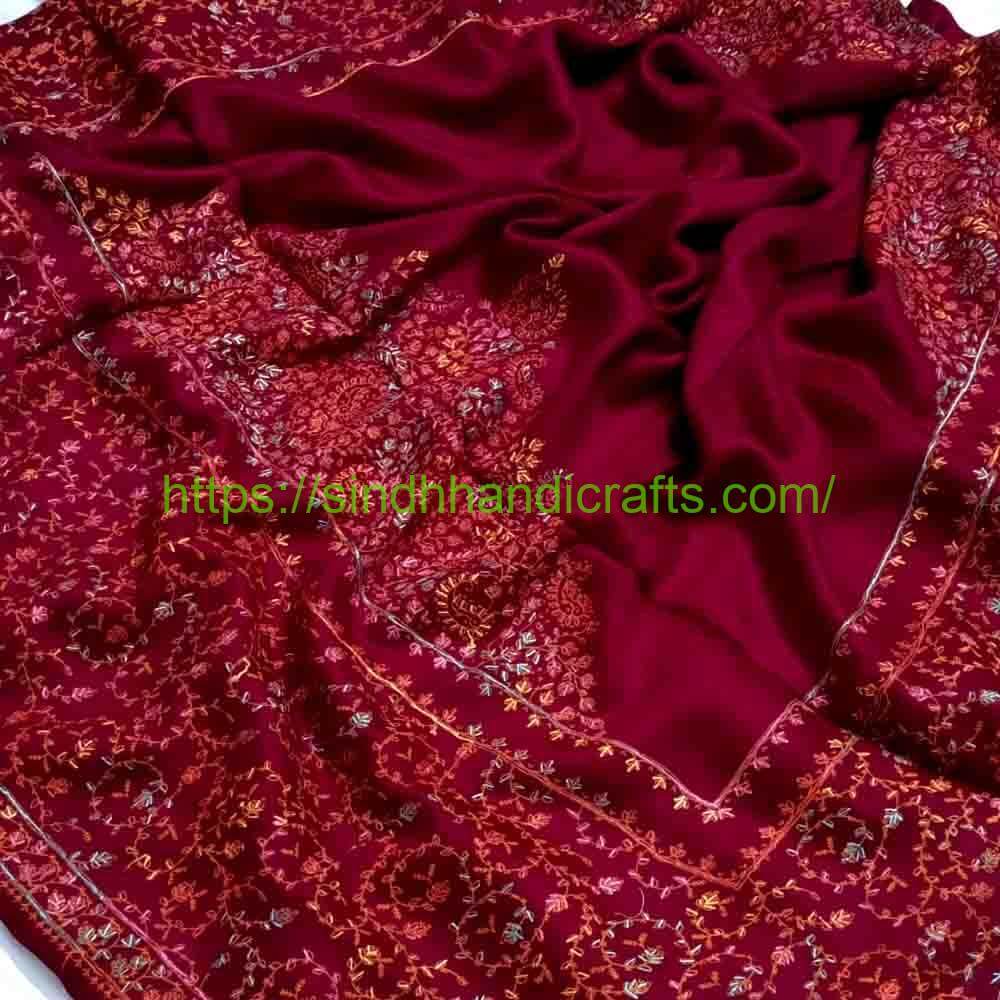 Pashmina Shawl 19a Lovely Hand Embroidered Pashmina Shawl For Women