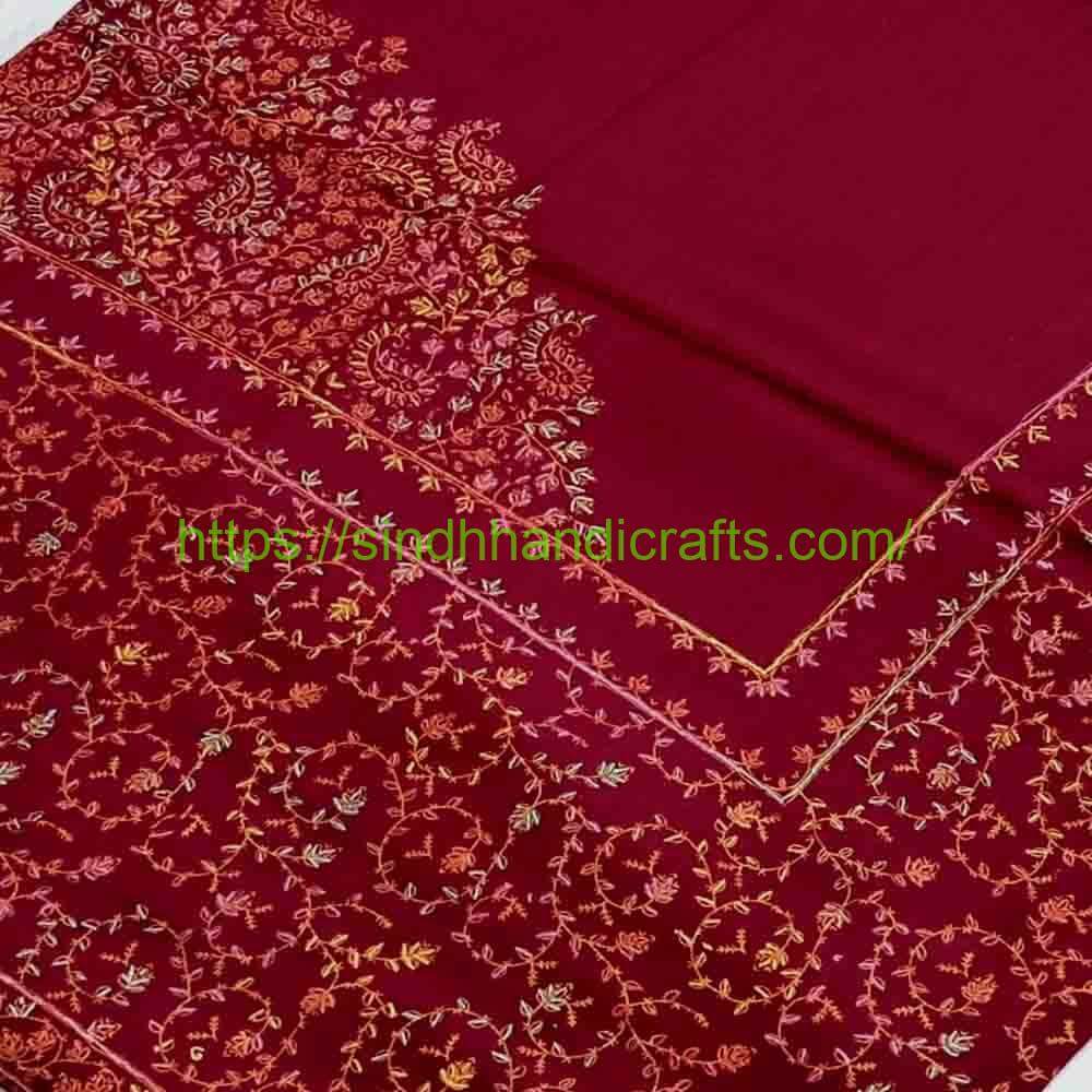 Pashmina Shawl 19b Lovely Hand Embroidered Pashmina Shawl For Women