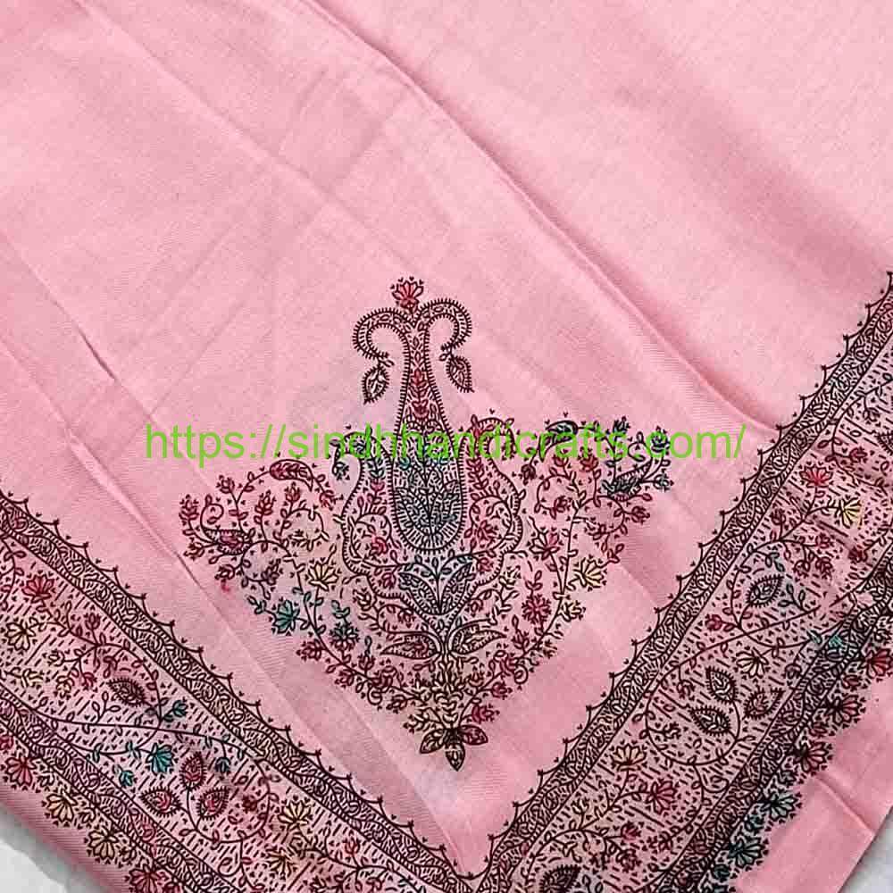 Pashmina Shawl 26b Elegant Hand Embroidered Shawl for Women