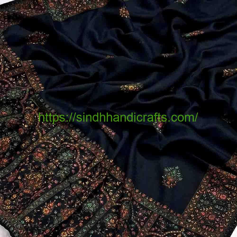 Pashmina Shawl 34a Dazzling Black Shawl For Women