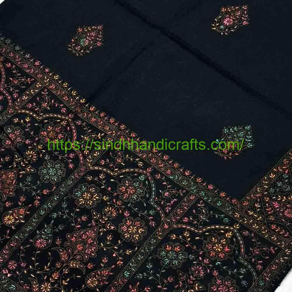 Pashmina Shawl 34b Dazzling Black Shawl For Women