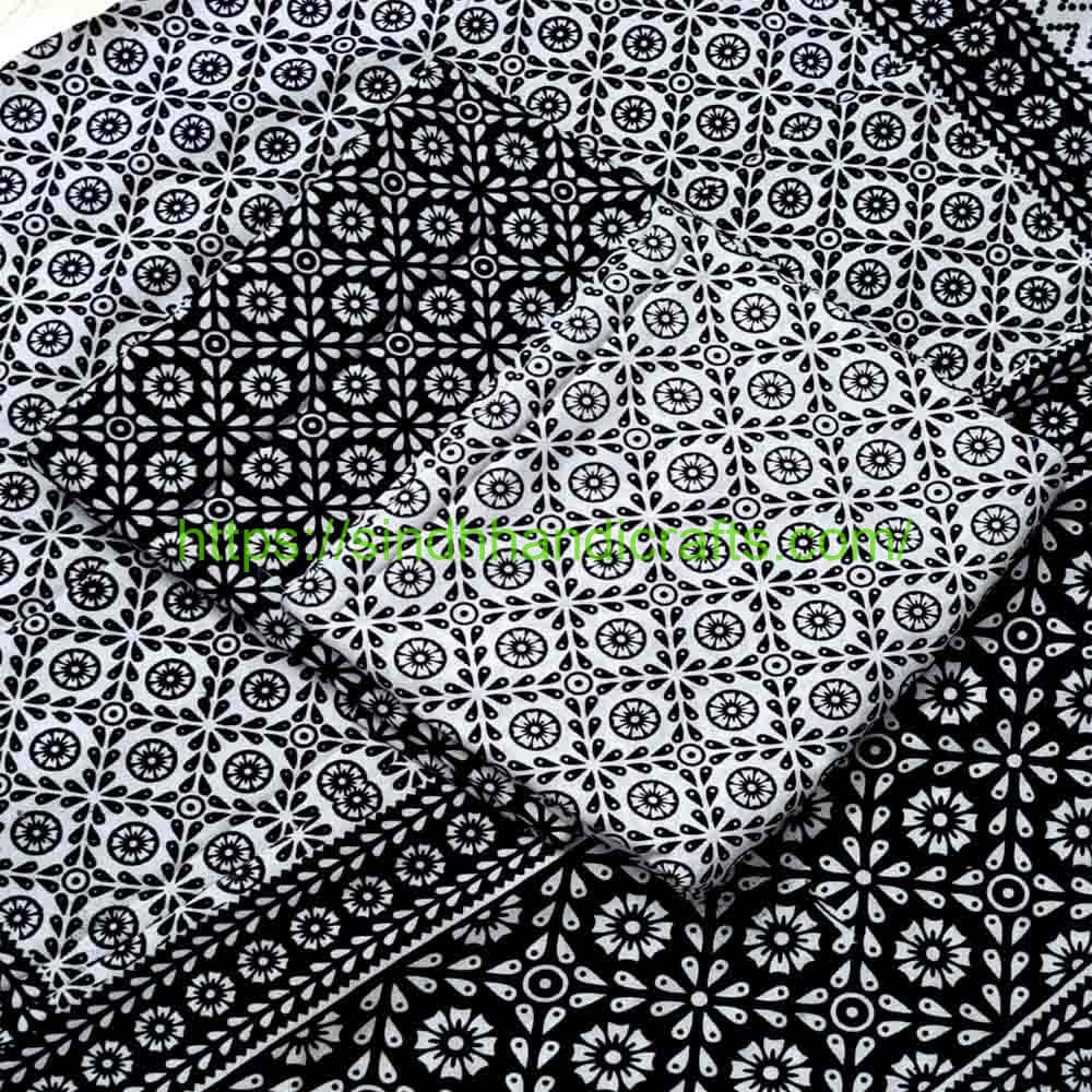 3pc Ajrak Suit 17 3pc Block printing dresses design