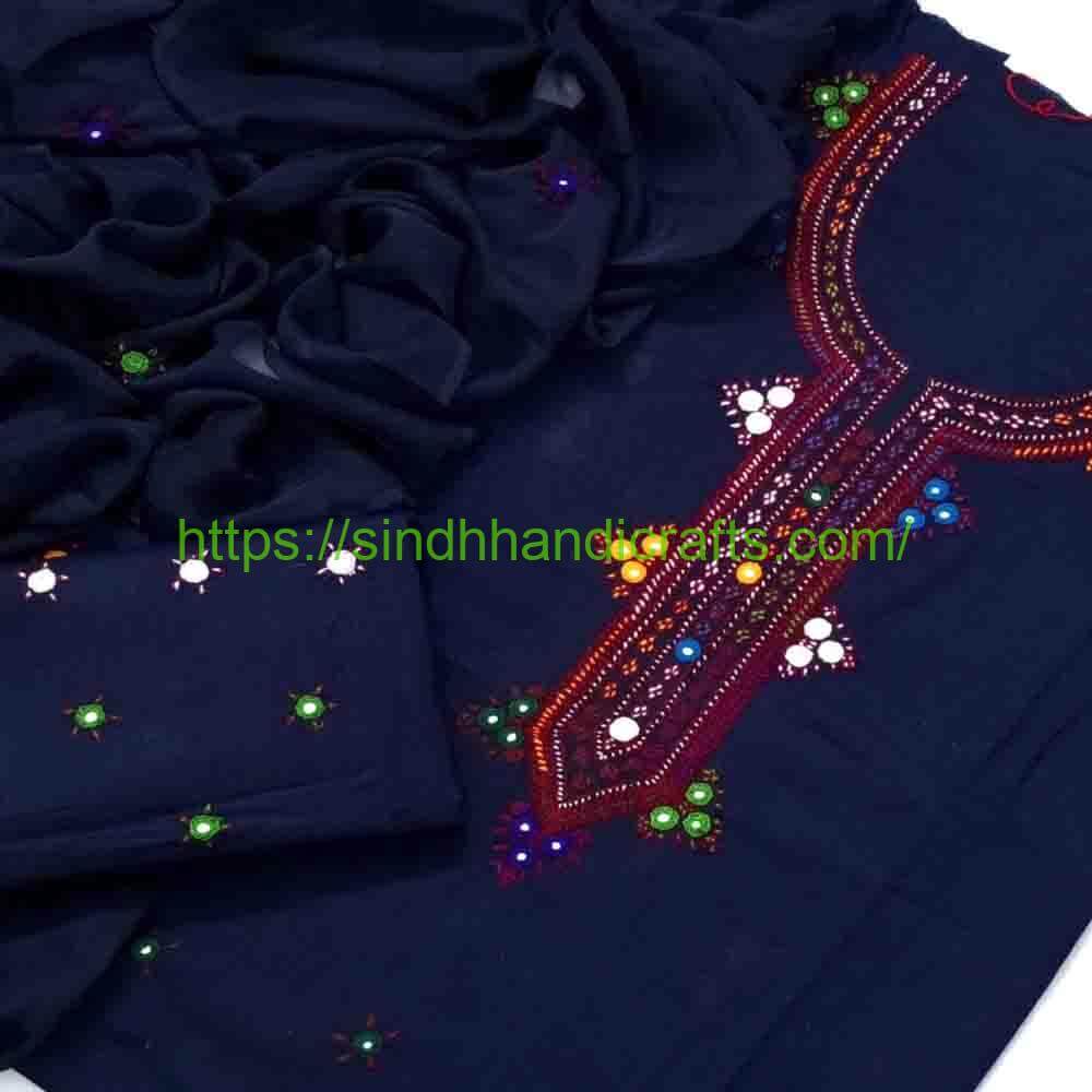 3pc Hand Embroidered Balochi Dress 13 New Balochi Design in Dress