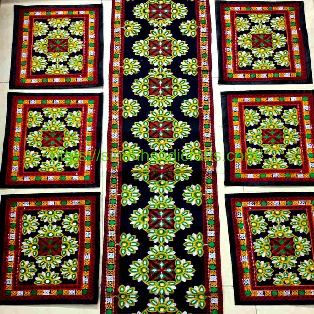 7pc Table Runner 7 Stunning Table Runner Set (Traditional Embroidery)