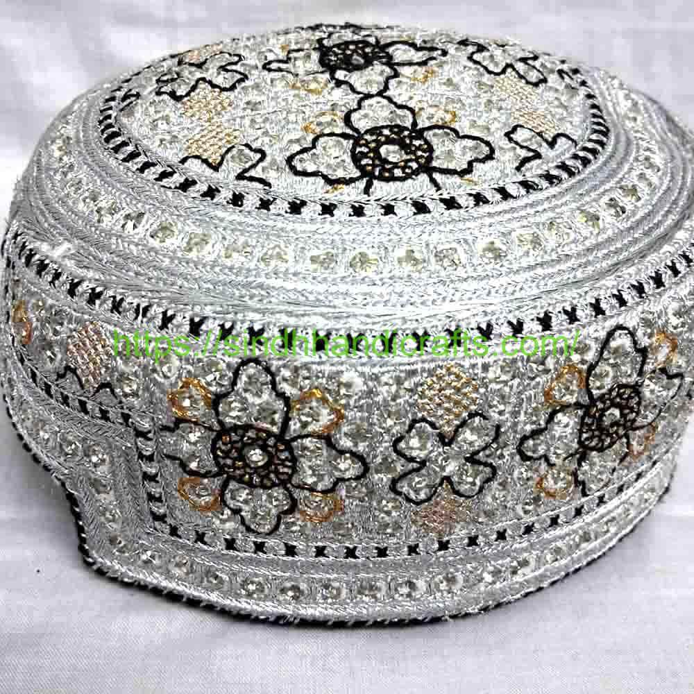 Handmade Sindhi Topi 12b Classic Handmade Sindhi Topi Design