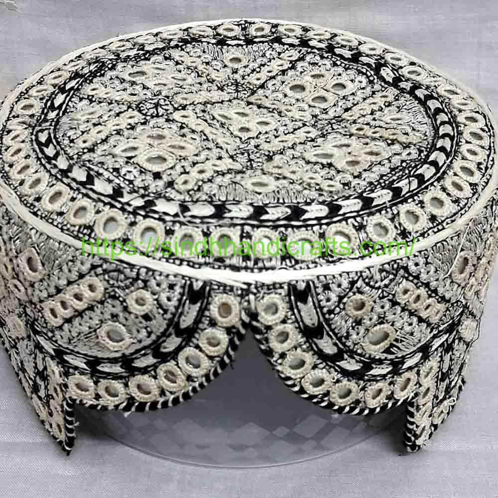 Handmade Sindhi Topi 15a Handmade Balochi Cap for Men