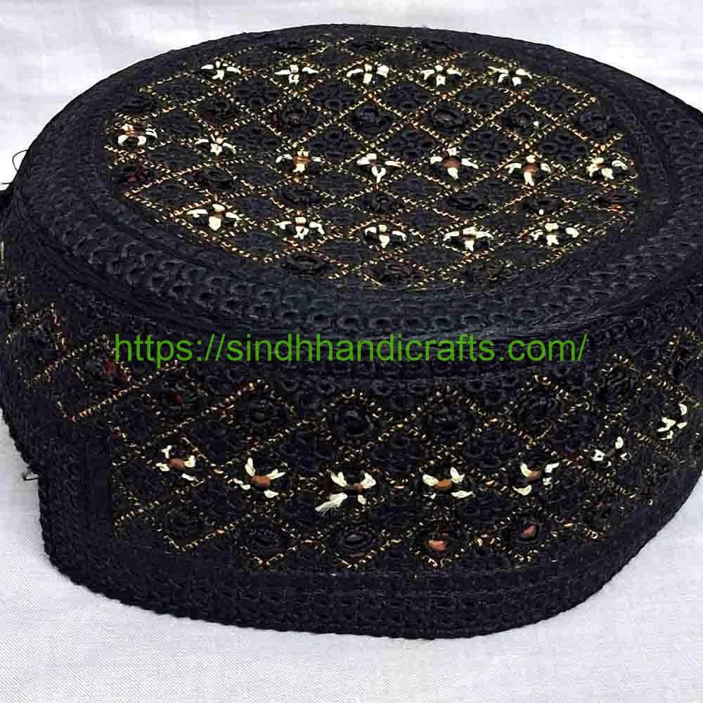 Handmade Sindhi Topi 17b Cultural Sindhi Cap for Men