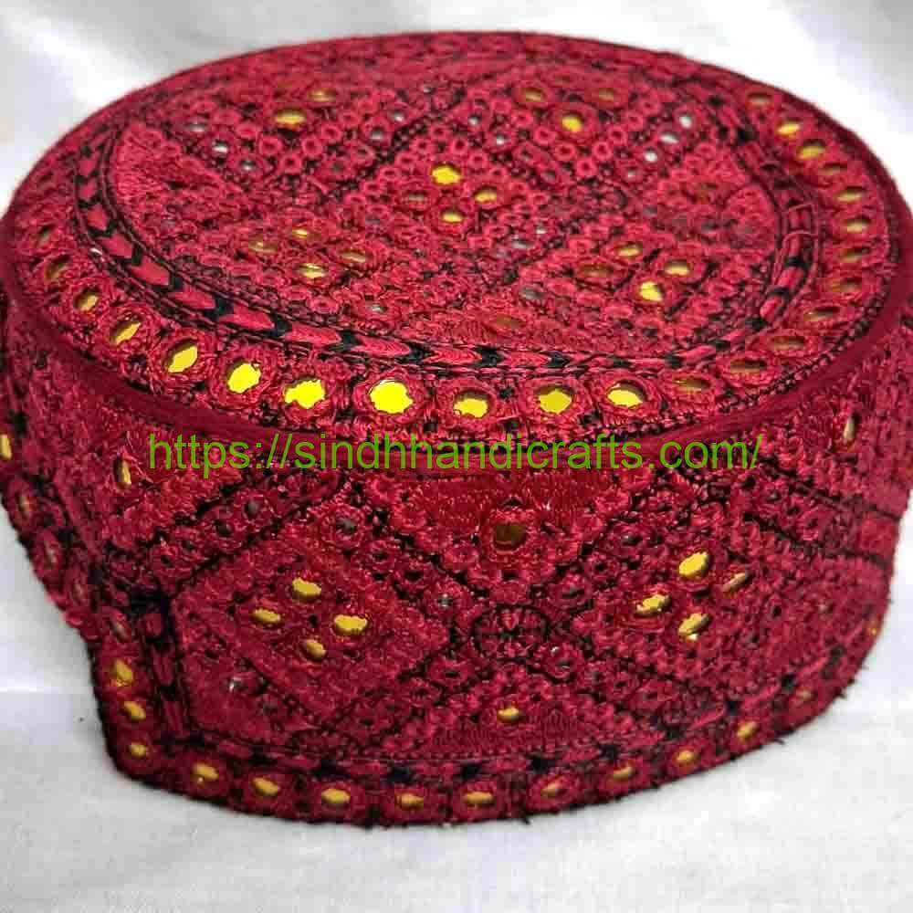 Handmade Sindhi Topi 20b Traditional Topi Pakistan (Sindhi/ Balochi)