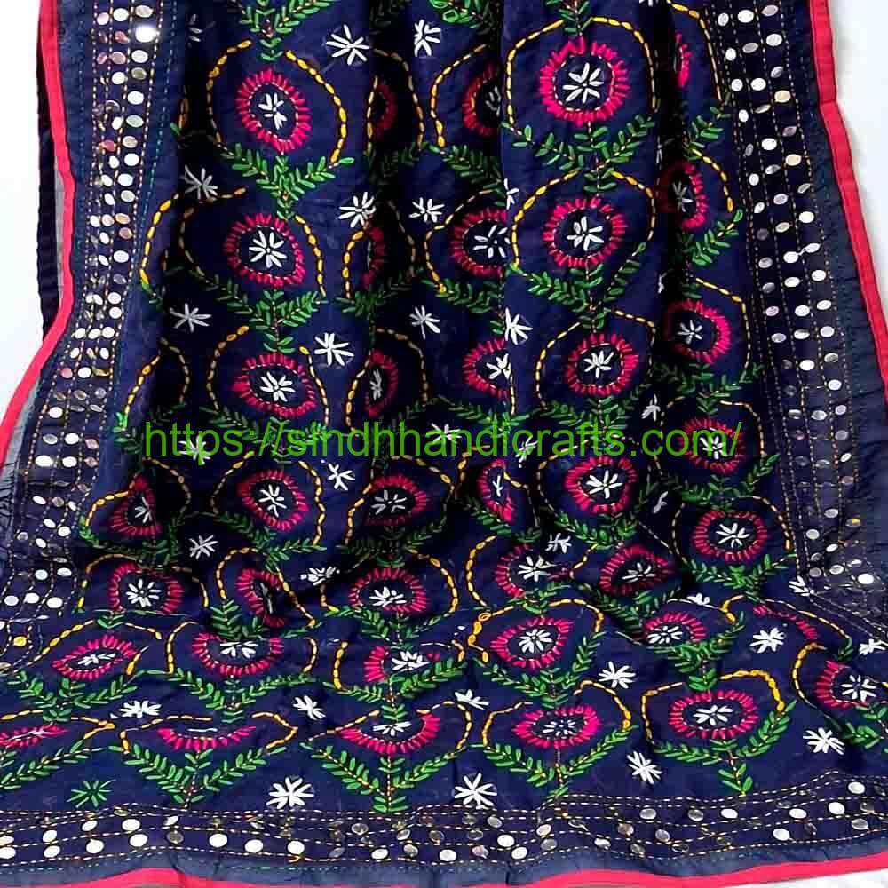 Handmade Phulkari Dupatta 20b Hand Embroidery Phulkari Dupatta