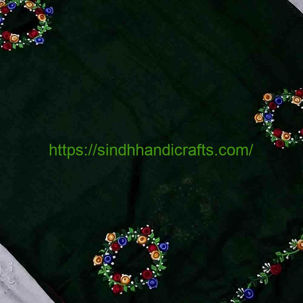Embroidered Chadar 93b Colorful Thread Embroidered Chadar for Women