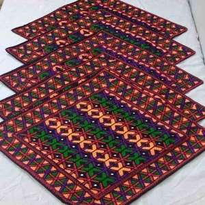 Sofa Cushion Covers with Traditional Embroidery
