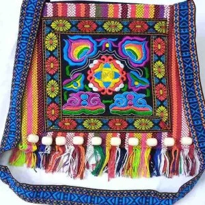 Ethnic Embroidered Tassel Shoulder Bags for Women